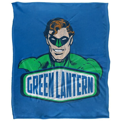 (152cm x 127cm, Multicoloured) Green Lantern Banner Blanket
