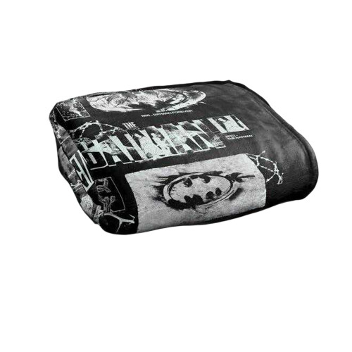 Batman Batman Soft Touch Grunge Logo Blanket 1