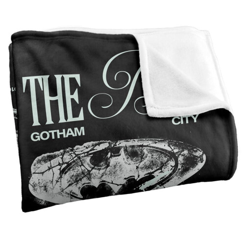 Batman Batman Soft Touch Grunge Logo Blanket 2