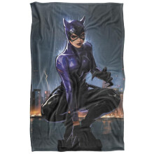 (127cm x 152cm, Multicoloured) Batman Catwoman Perch Blanket