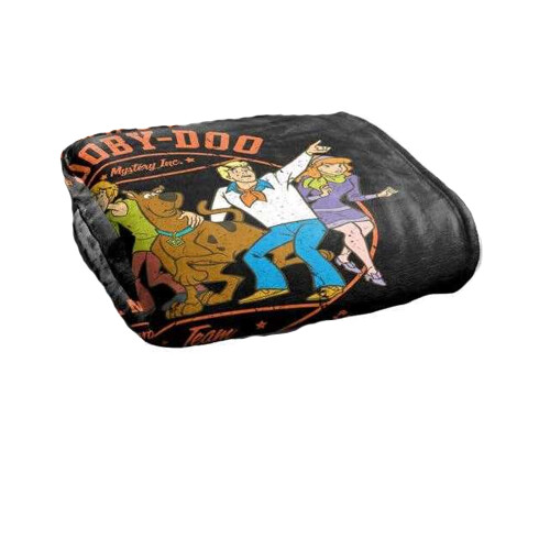 Scooby Doo (152cm x 127cm, Black/Multicoloured) Scooby Doo Adventures Supersoft Blanket 1
