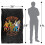 Scooby Doo (152cm x 127cm, Black/Multicoloured) Scooby Doo Adventures Supersoft Blanket 4