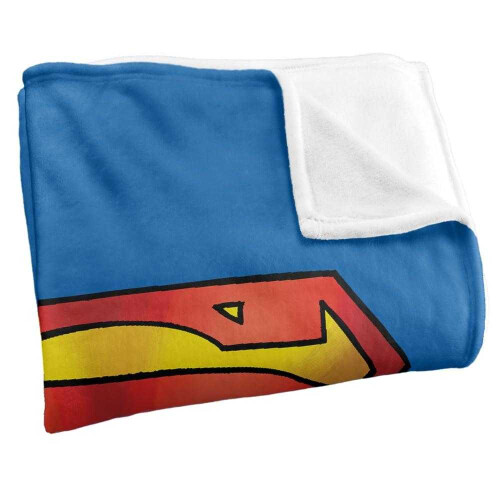 Superman (147cm x 91cm, Multicoloured) Superman Costume Soft Touch Blanket 2