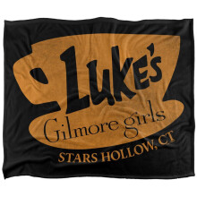 (152cm x 127cm, Black) Gilmore Girls Luke's Coffee Silky Supersoft Blanket