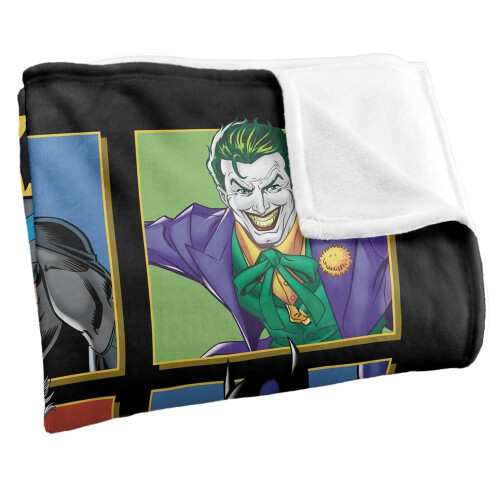 Batman (152cm x 127cm, Multicoloured) Batman Characters Square Blanket 2