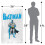 Batman (147cm x 91cm, Multicoloured) Batman Stance Character Poses Soft Touch Blanket 4