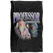 (152cm x 127cm, Black) Harry Potter Homage Albus Dumbledore Blanket