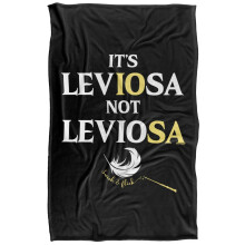 (147cm x 91cm, Black) Harry Potter It's Leviosa Not Leviosa Blanket