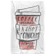 (152cm x 127cm, Multicoloured) Gilmore Girls Coffee Please Blanket