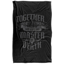 (152cm x 127cm, Black) Harry Potter Master Of Death Blanket