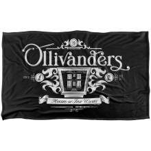 (147cm x 91cm, Black/White) Harry Potter Garrick Ollivander Blanket
