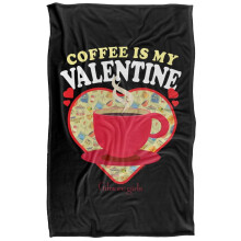 (152cm x 127cm, Multicoloured) Gilmore Girls Coffee Is My Valentine Blanket