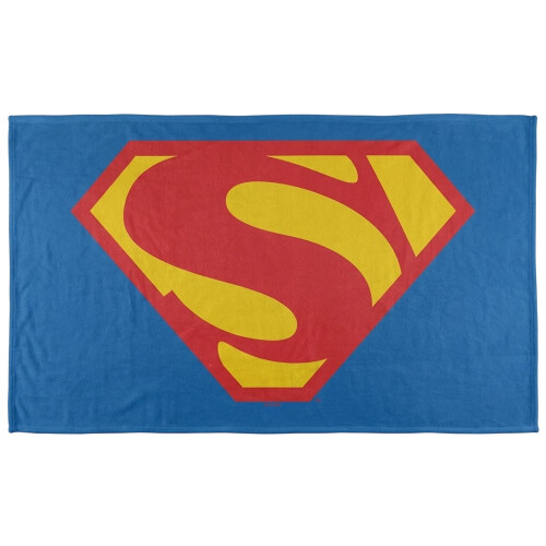 Superman (147cm x 91cm, Multicoloured) Superman Shield Blanket