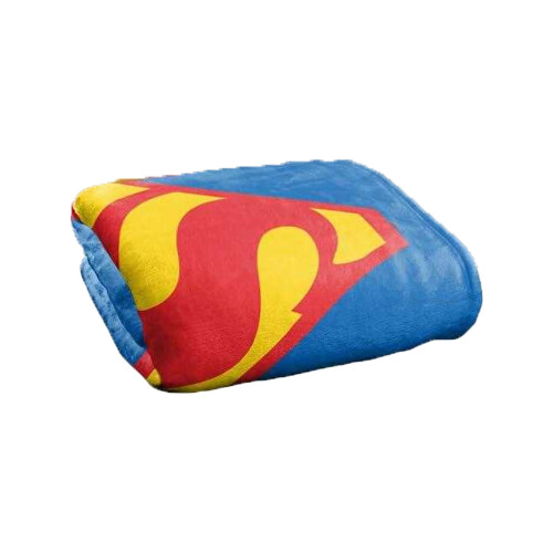 Superman (152cm x 127cm, Multicoloured) Superman Shield Blanket 1