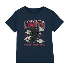 (3-4 Years, Navy) How To Train Your Dragon Childrens/Kids Cute Toothless Collegic T-Shirt