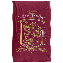 (152cm x 127cm, Red) Harry Potter Gryffindor Shield Blanket