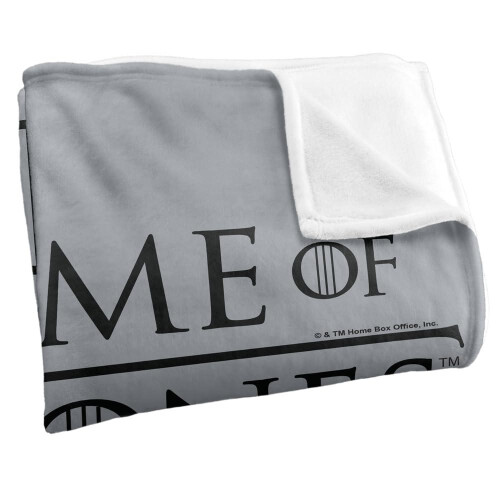 Game of Thrones (147cm x 91cm, Black/Grey) Game Of Thrones Logo Soft Touch Blanket 2