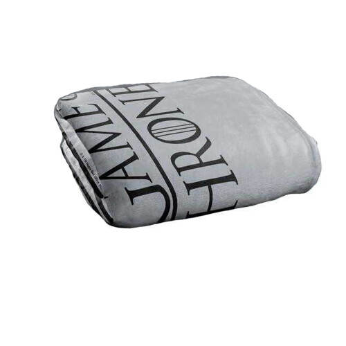 Game of Thrones (152cm x 127cm, Black/Grey) Game Of Thrones Logo Soft Touch Blanket 1
