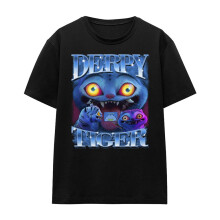 (S, Black) K-Pop Demon Hunters Womens/Ladies Derpy Tiger T-Shirt