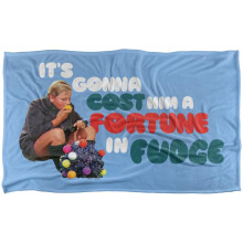 (91cm x 147cm, Multicoloured) Willy Wonka & The Chocolate Factory Fortune In Fudge Blanket