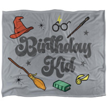 (147cm x 91cm, Multicoloured) Harry Potter Birthday Kid Soft Touch Blanket
