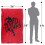 Batman (152cm x 127cm, Red/Black) Batman Running Supersoft Blanket 3
