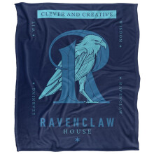 (152cm x 127cm, Navy) Harry Potter Clever And Creative Ravenclaw Blanket