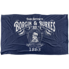 (152cm x 127cm, Navy) Harry Potter Borgin And Burkes Blanket