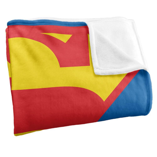 Superman (152cm x 127cm, Multicoloured) Superman 1986 Shield Soft Touch Blanket 2