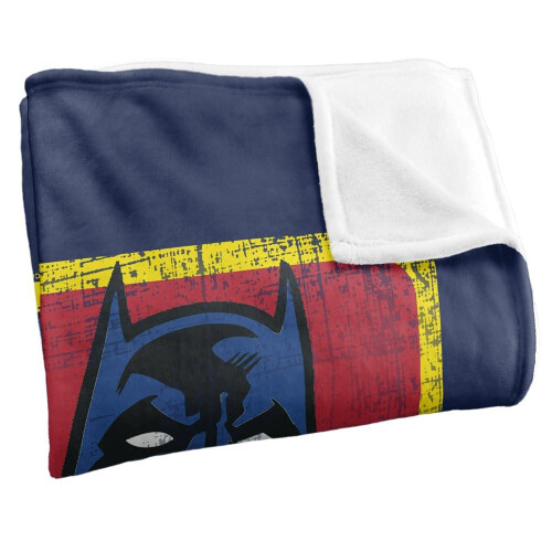 Batman (147cm x 91cm, Multicoloured) Batman Primary Supersoft Blanket 2