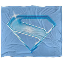 (91cm x 147cm, Multicoloured) Superman 2025 Shield Soft Touch Blanket