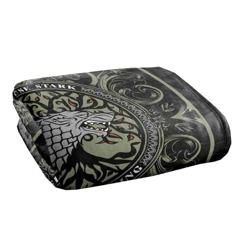 Game of Thrones (147cm x 91cm, Multicoloured) Game Of Thrones House Stark Polyester Soft Touch Blanket 1