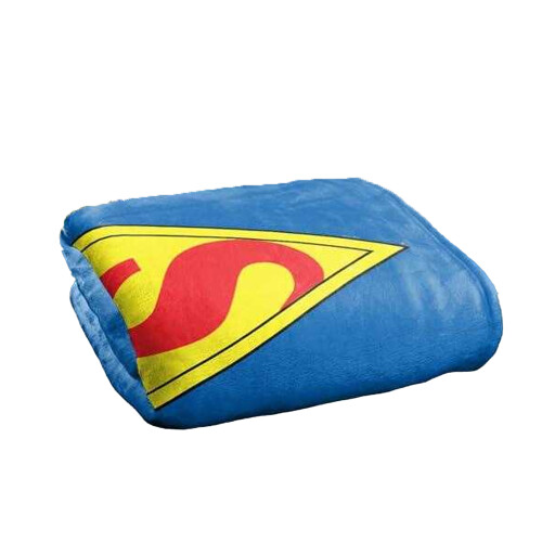 Superman (91cm x 127cm, Multicoloured) Superman 1939 Shield Soft Touch Blanket 1