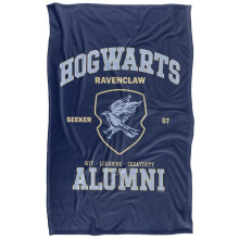 (152cm x 127cm, Navy) Harry Potter Hogwarts Alumni Ravenclaw Blanket