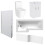 NES Home 1800mm LH L Shaped Bath, Front Panel, Screen With 500mm Vanity & Toilet 6