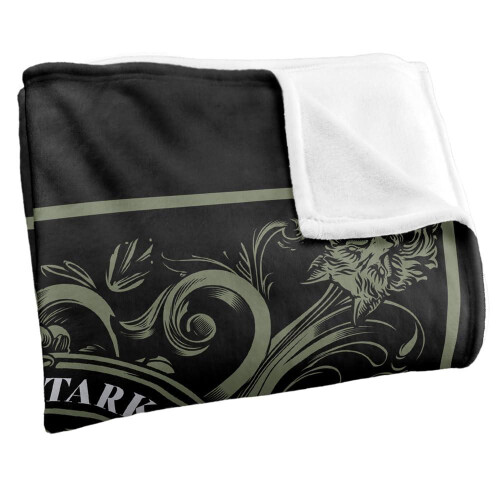 Game of Thrones (147cm x 91cm, Multicoloured) Game Of Thrones House Stark Polyester Soft Touch Blanket 2
