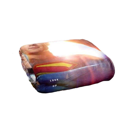 Superman (147cm x 91cm, Multicoloured) Superman Look Up Poster Blanket 1