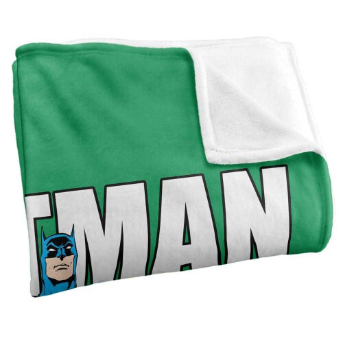 Batman (147cm x 91cm, Multicoloured) Batman Shamrock Soft Touch Blanket 2