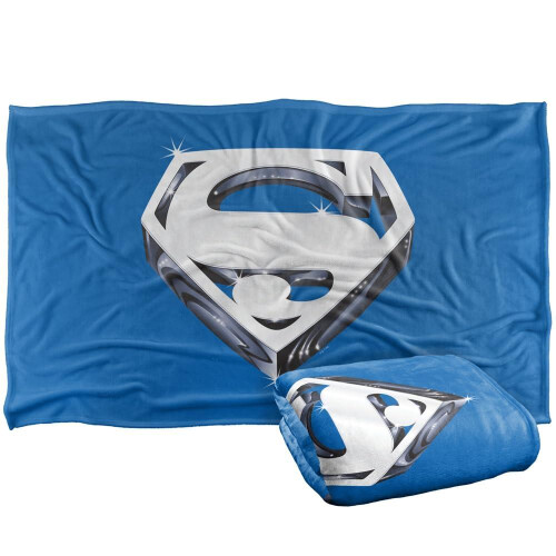 Superman (152cm x 127cm, Multicoloured) Superman 1978 Shield Blanket 1
