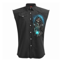 Spiral Direct Unisex Adult Dead Metal Back Print Sleeveless Shirt