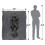 Harry Potter (152cm x 127cm, Grey) Harry Potter Dark Mark Ink Blanket 4