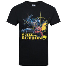 (S, Black) Batman Mens Built For Action T-Shirt