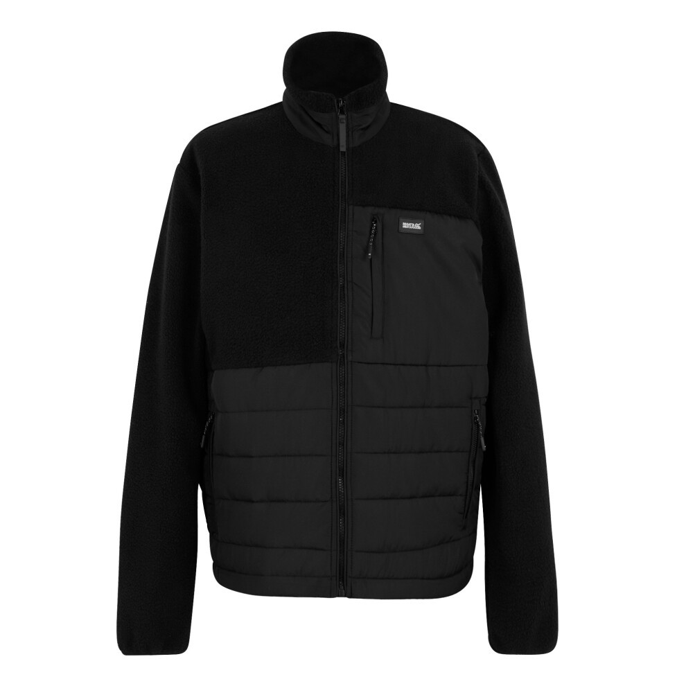 Regatta (Xxl, Black) Mens Frankie Borg Full Zip Hybrid Jacket