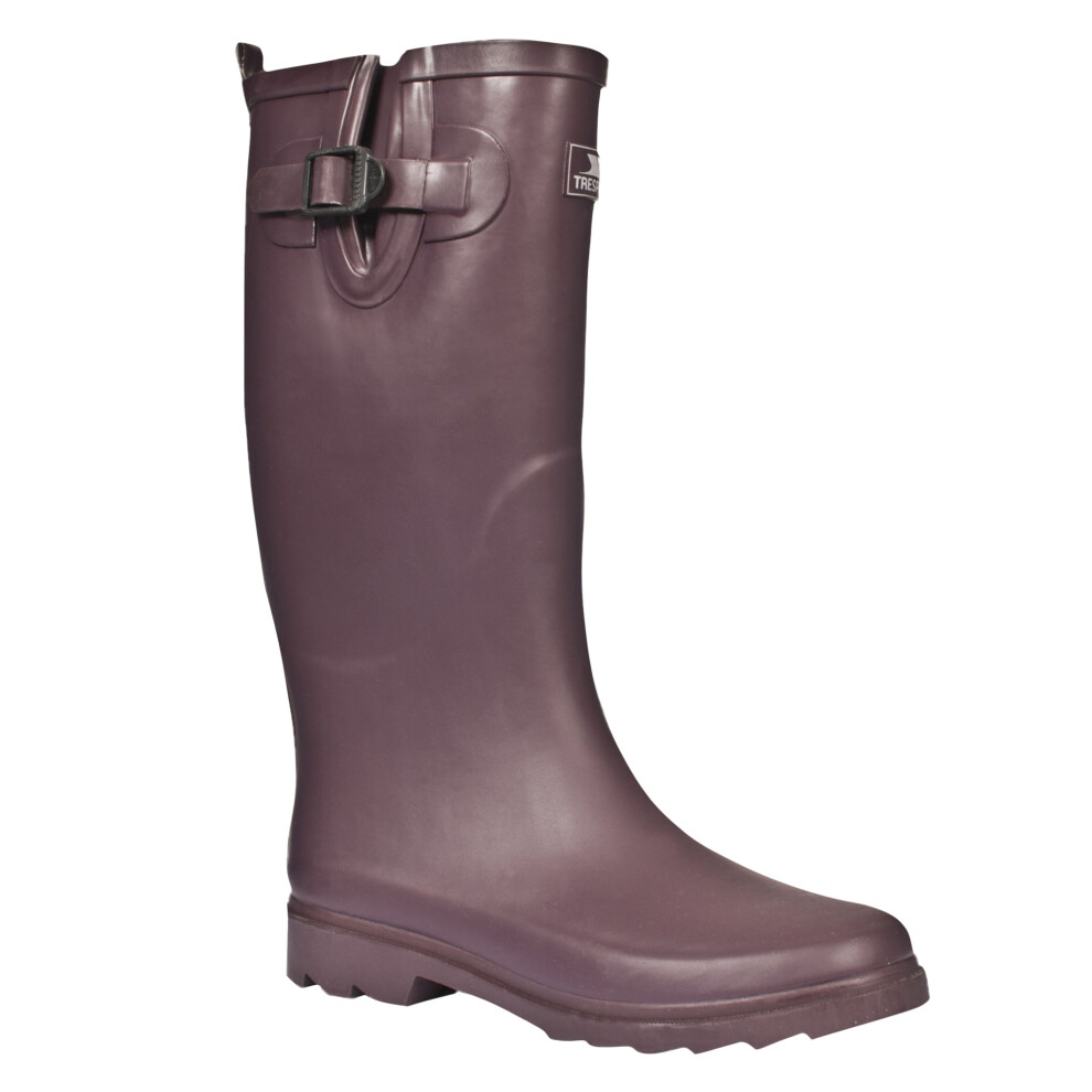 Trespass Women's Damon Waterproof Wellington Boots in Dark Brown | Size: 7 - Image 2