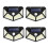 4Pack Solar Led Light Outdoor Solar Light PIR Motion Sensor Wall Light Waterproof Solar Powered Sunlight for Garden 2