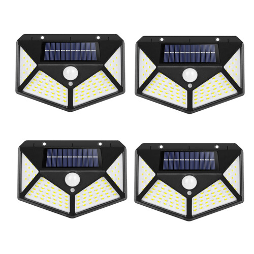 4Pack Solar Led Light Outdoor Solar Light PIR Motion Sensor Wall Light Waterproof Solar Powered Sunlight for Garden 1