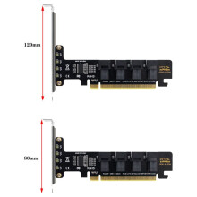 NGFF PCI-E 16X to 4 U.2 NVME Split Expansion Card SFF-8639/8643 NVME PCIE SSD Adapter for Mainboard SSD