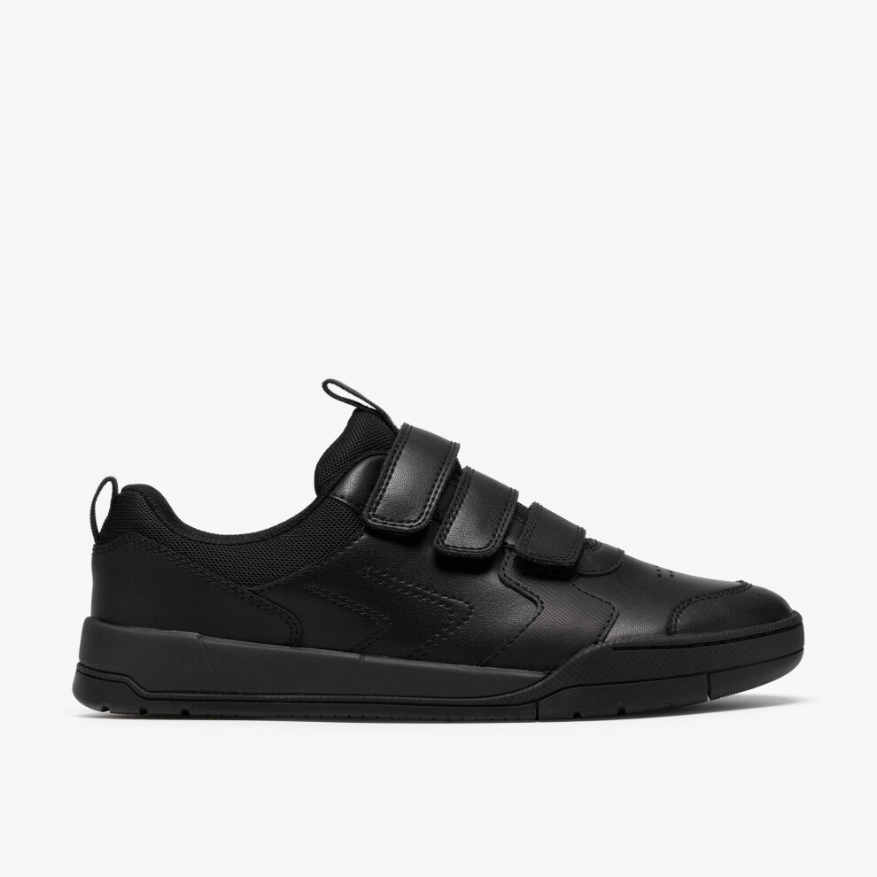 Clarks (Wide, Not Specified) Laser Play Y Black Leather