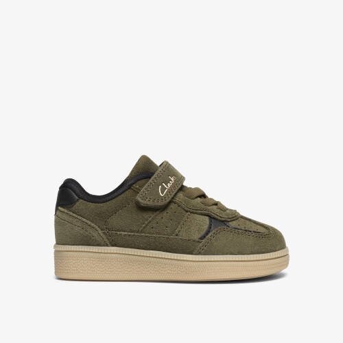 Clarks (Wide, 5 (Children's)) Cypress Pop T Khaki