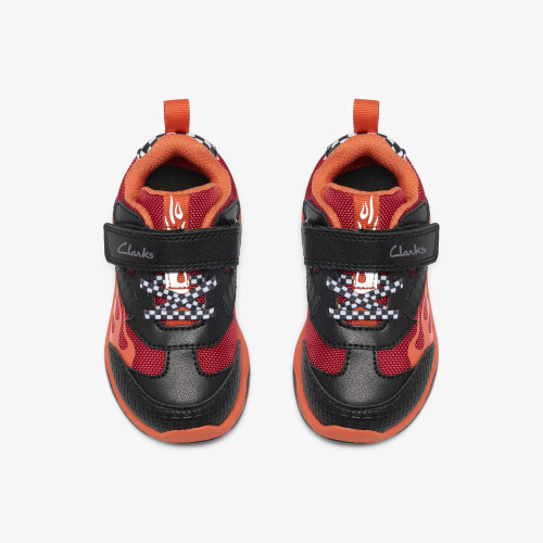 Clarks Gleam Go T Black/Red 1